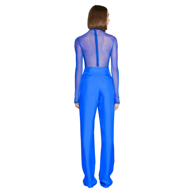 Silky Twill Belted Pant image number null