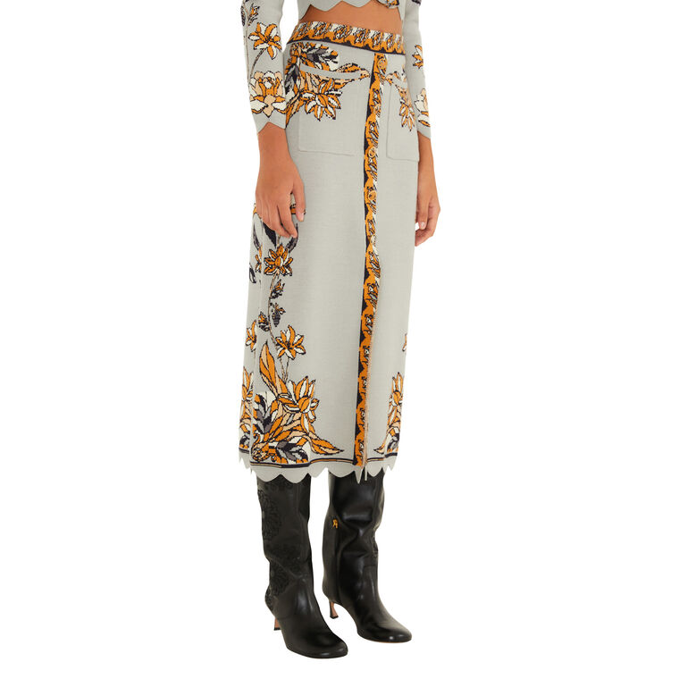 Stained Glass Beauty Knit Skirt image number null
