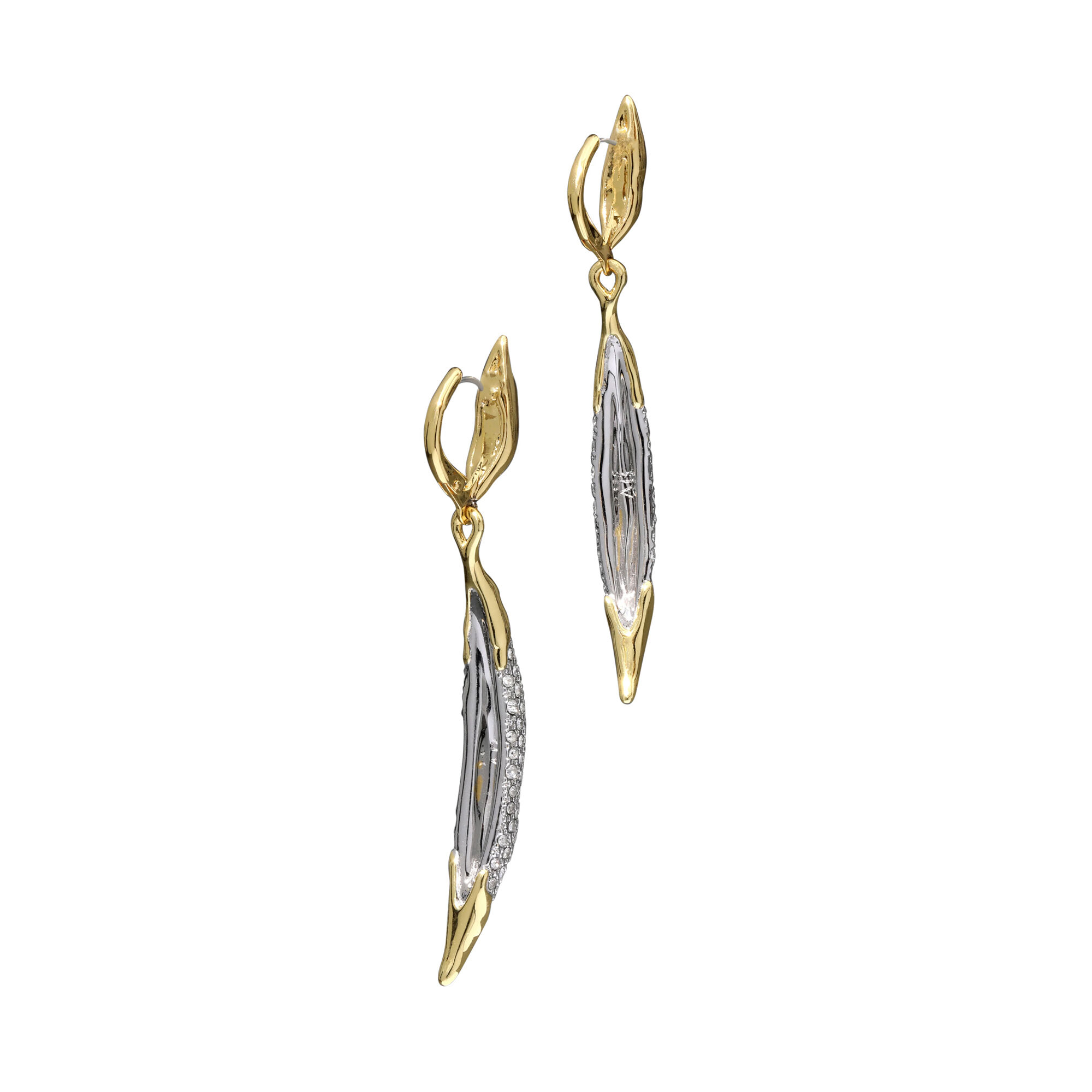 Solanales Crystal Sliver Leverback Earrings Solanales Crystal Sliver Leverback Earrings