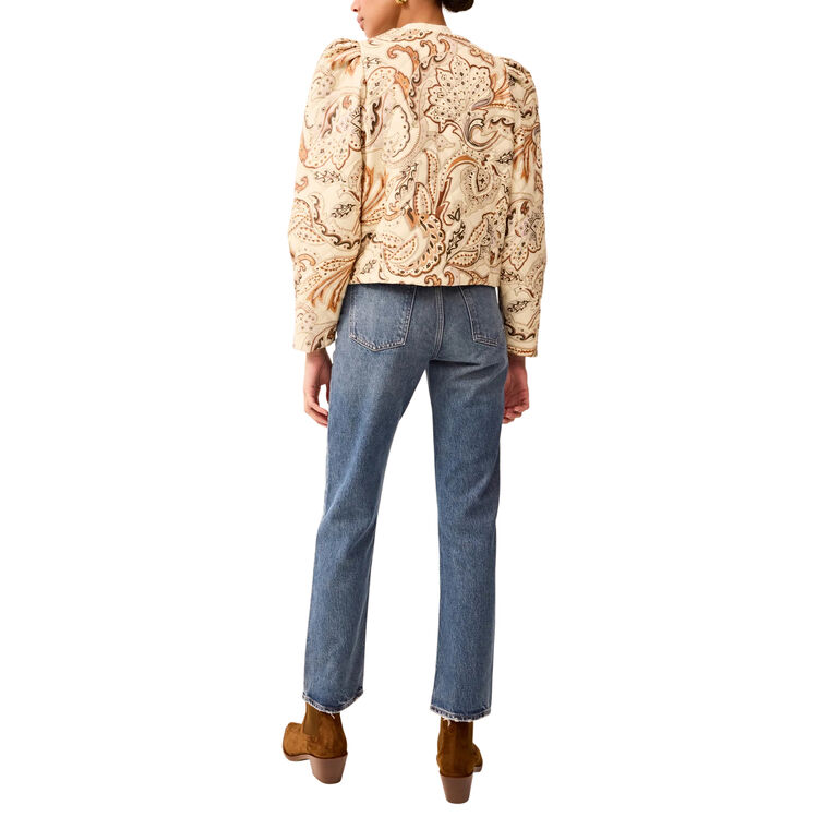 Faison Cropped Vegan Leather Jacket image number null