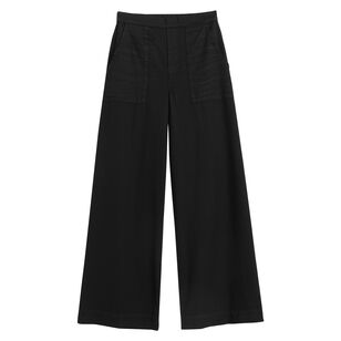 Madeline Patch Pocket Pull-On Denim Pant