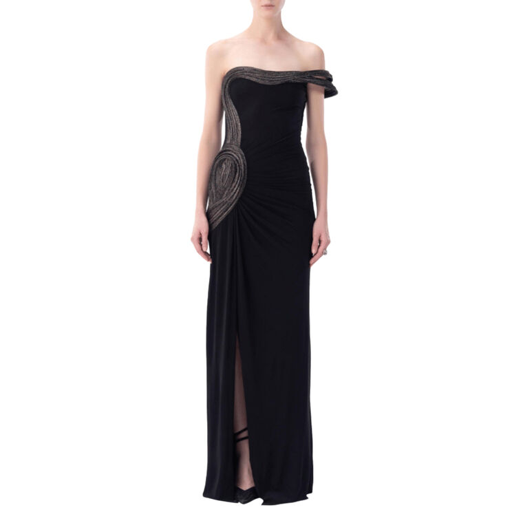 Strapless Jersey Gown image number null