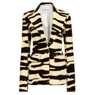Zebra Print Tailored Blazer Zebra Print Tailored Blazer