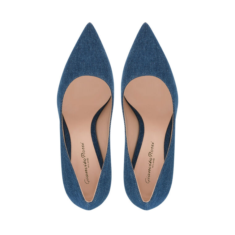 Gianvito 85mm Denim Pump image number null