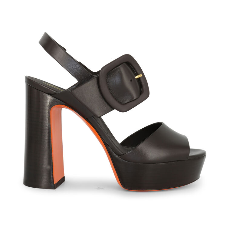 Bruxel 85mm Leather Buckle Platform Sandal image number null