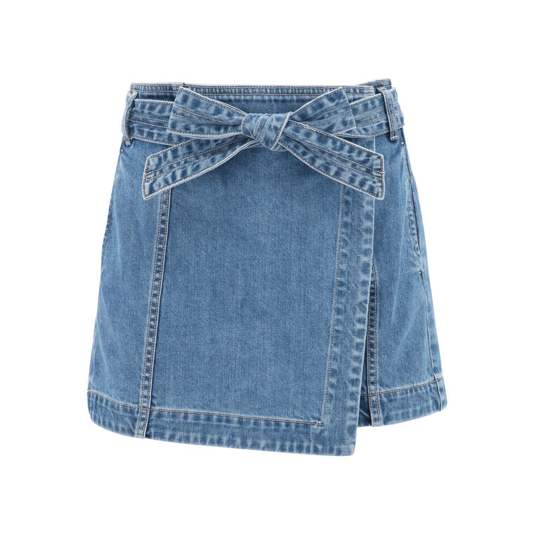 Agee Denim Skort image number null