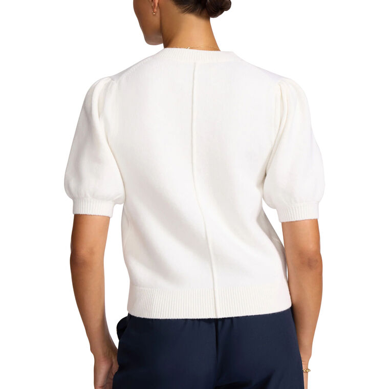 The Havana Short Puff Sleeve Cardigan image number null