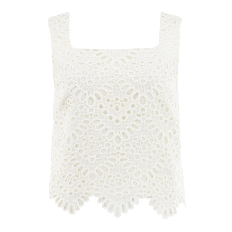 Albi Lace Crop Top image number null