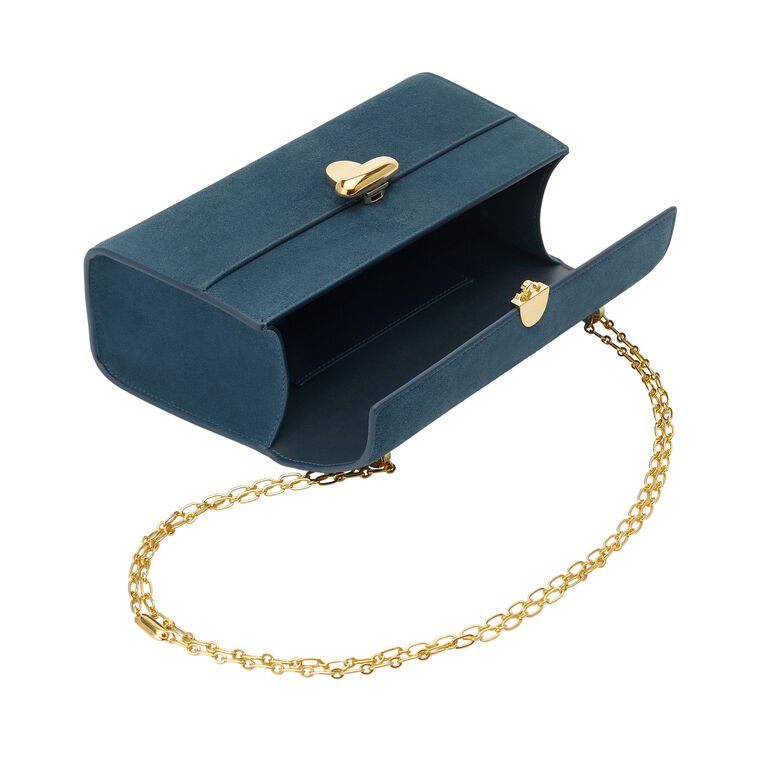 Symmetry Chain Pochette in Suede image number null