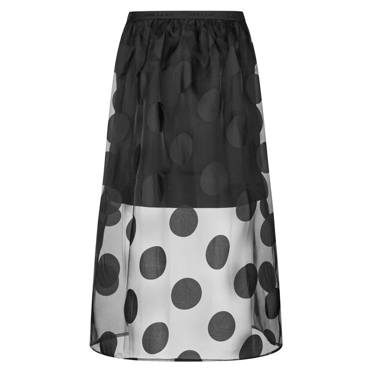 Dotted Organza Midi Skirt image number null