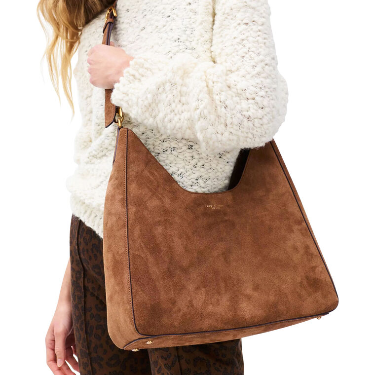 Parker Suede Hobo Bag image number null