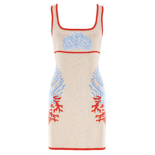 Valcra Sleeveless Jacquard Knit Mini Dress