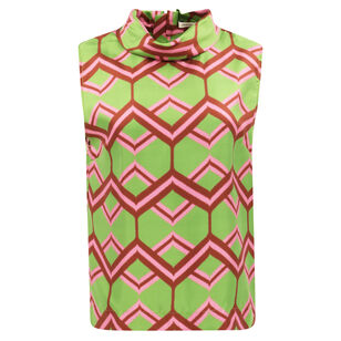 Ribbon Zig Zag Sleeveless Shirt