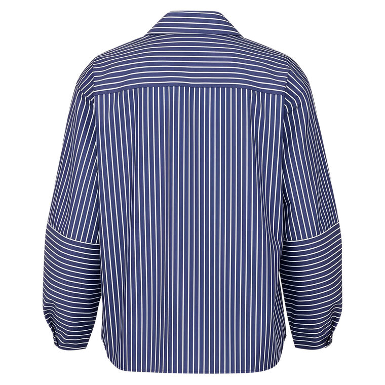 Aure Lantern Sleeve Button Down Blouse image number null