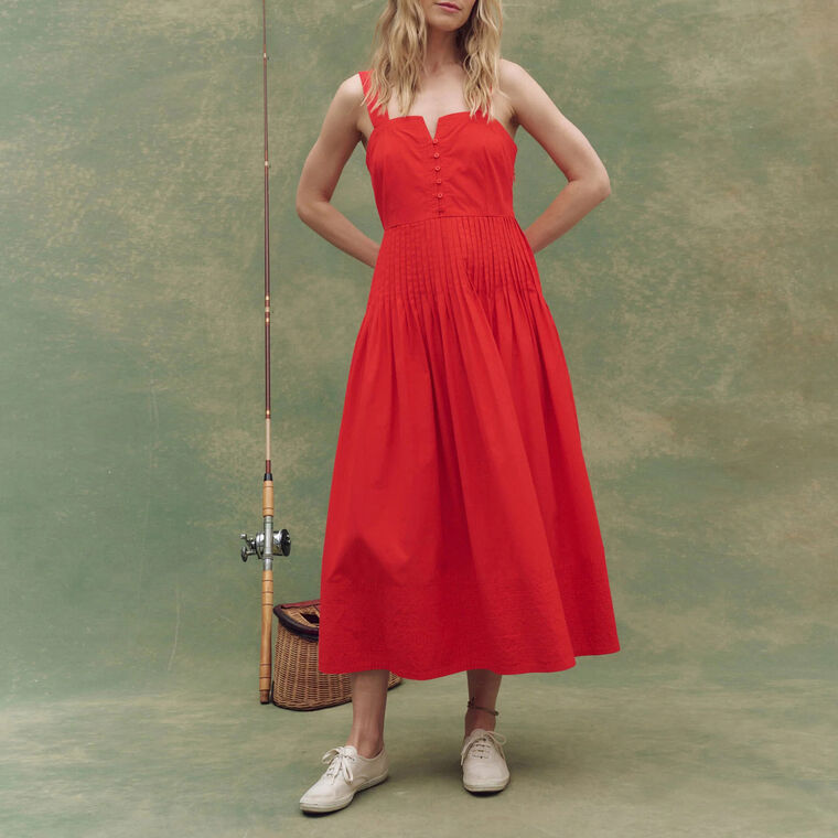 The Day Break Sleeveless Midi Dress image number null