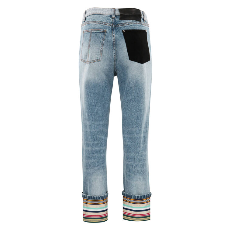 Carlos Straight-Leg Jean With Stripe Detail image number null