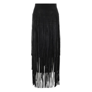 Karoline Maxi Fringe Skirt