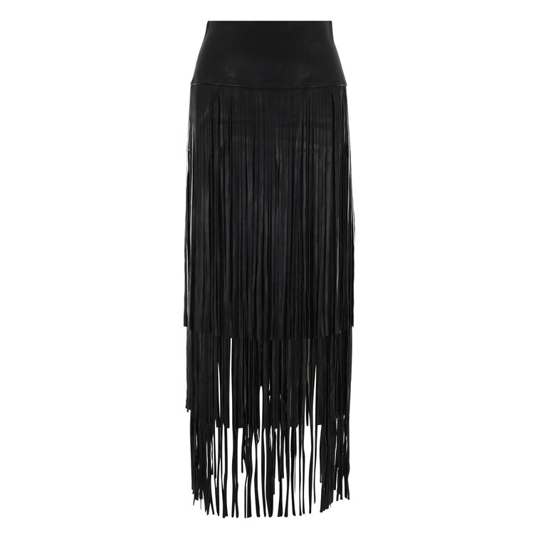 Karoline Maxi Fringe Skirt image number null