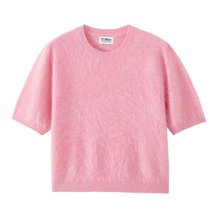 Bren Cashmere Short Sleeve Crew