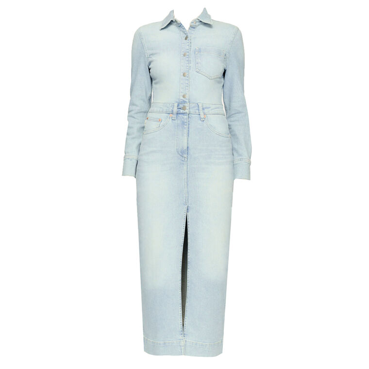 Freja Denim Midi Dress image number null