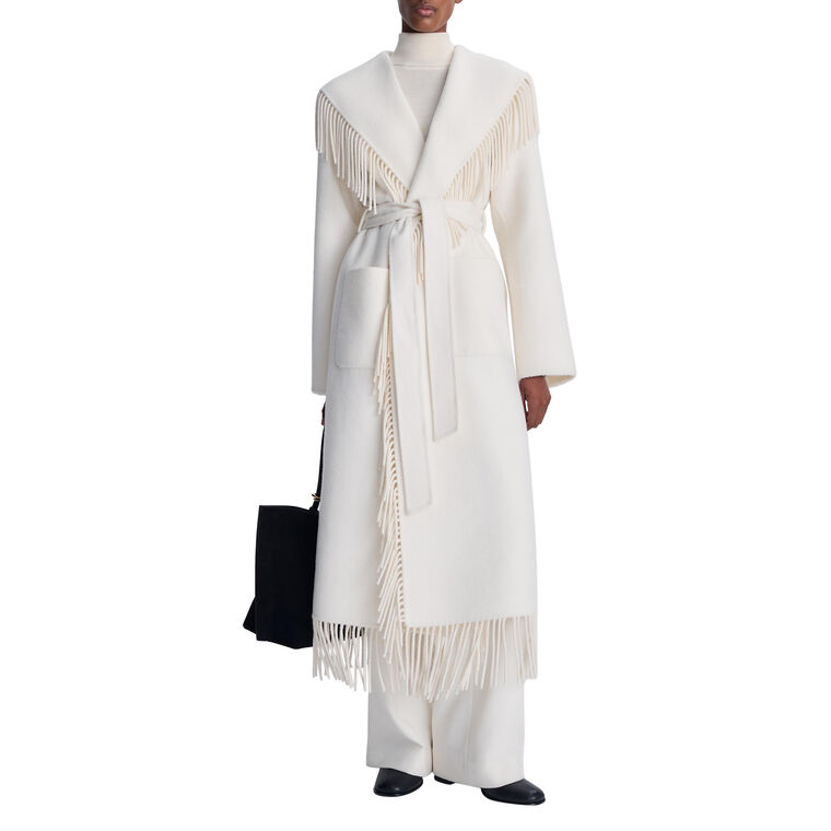 Carrie Fringe Robe Coat image number null