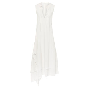 Double Layer Sleeveless Midi Dress