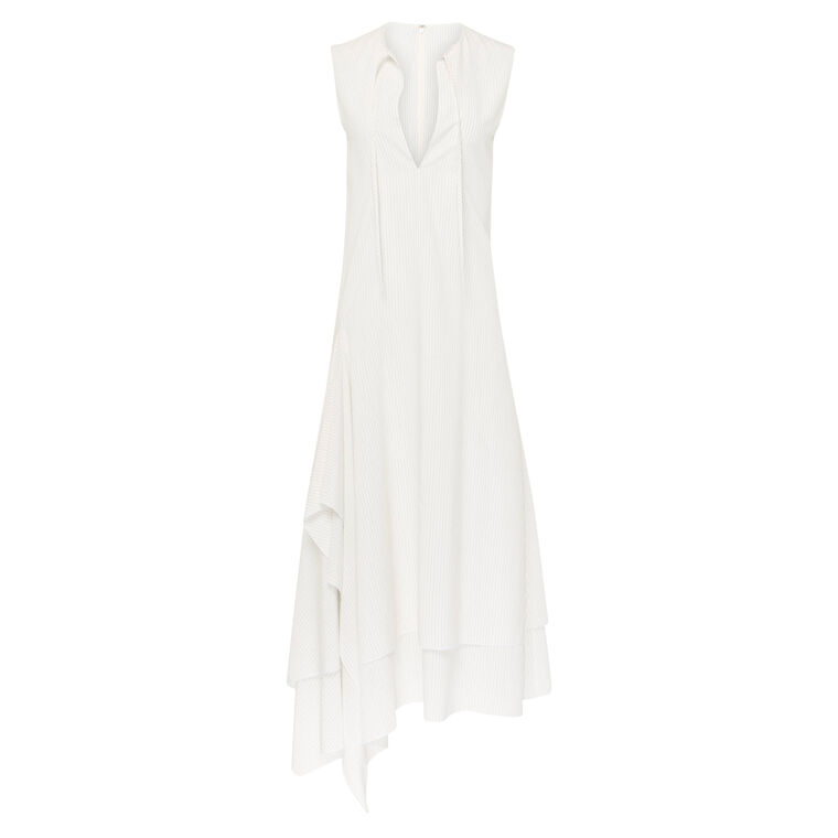 Double Layer Sleeveless Midi Dress image number null