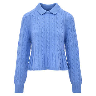 Wool Cashmere Long Sleeve Sweater