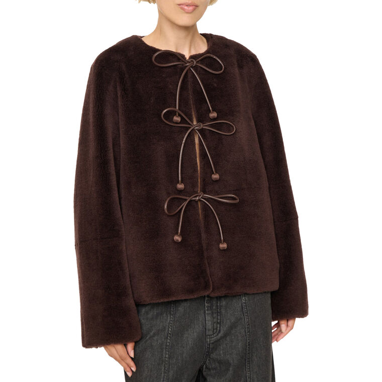 Annie Shearling Coat image number null