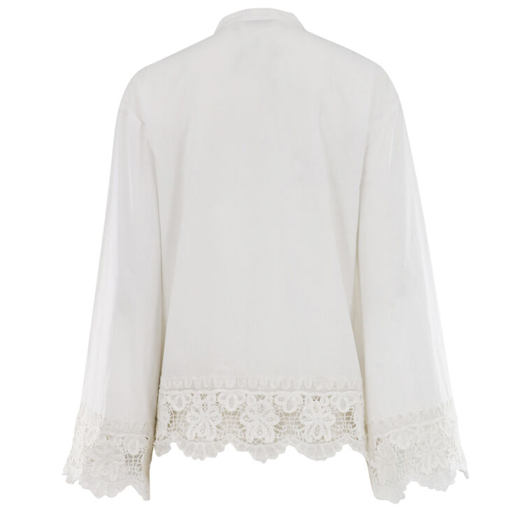 Iyla Soutache Embroidery Cropped Blouse image number null