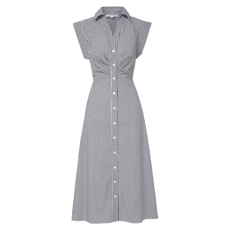 Haydon Sleeveless Button-Down Midi Shirt Dress image number null