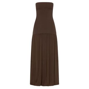 Strapless Balloon Hem Dress