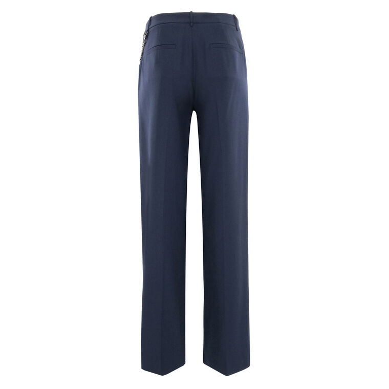 Steven Pleated Wide-Leg Pants image number null