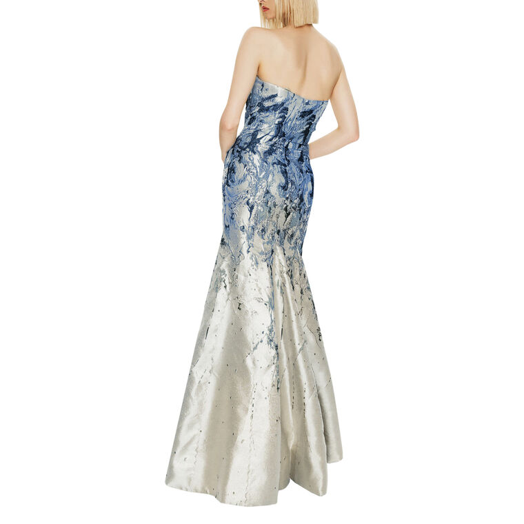 Strapless Brocade Mermaid Gown image number null