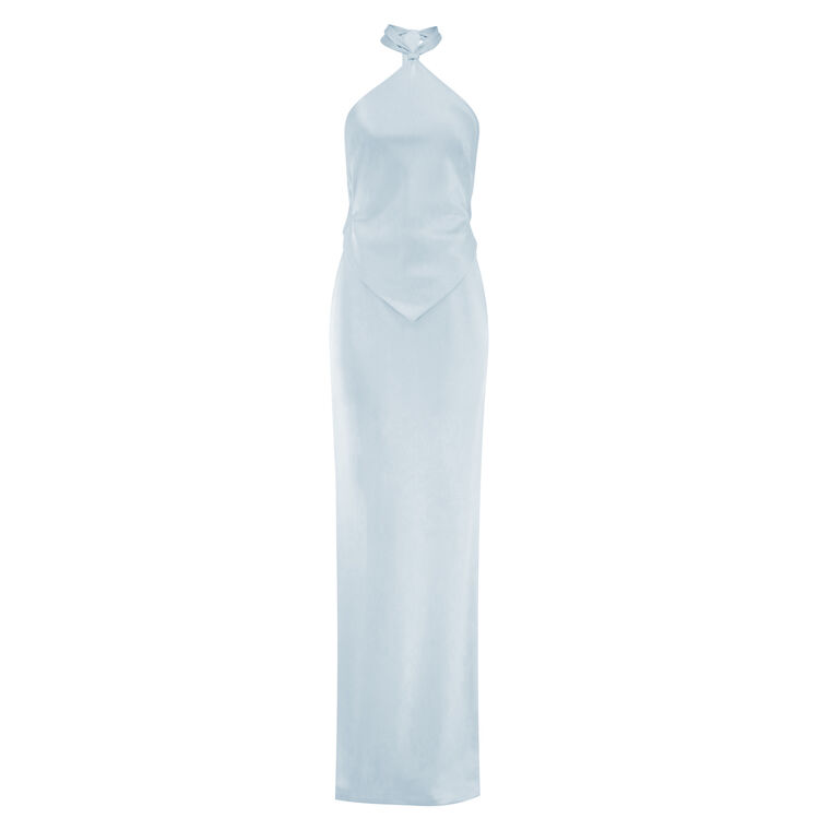 Ester Sleeveless Satin Maxi Dress image number null