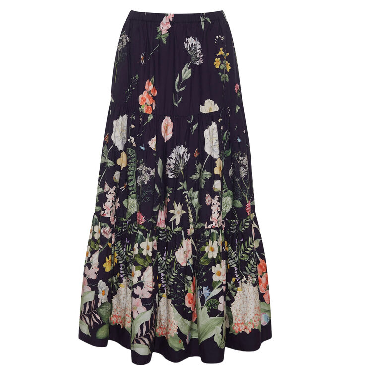 Melanie Poplin Midi Skirt image number null