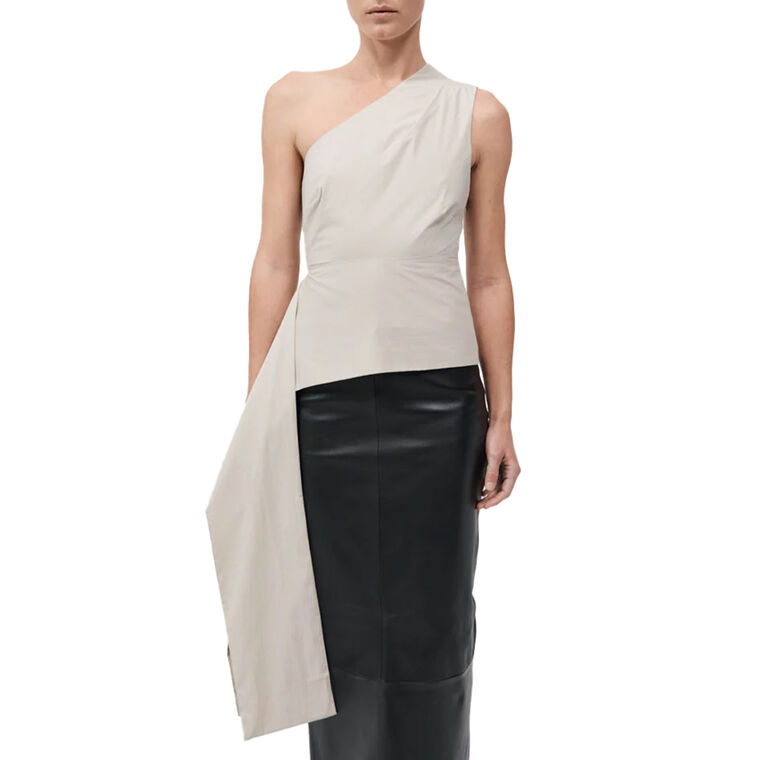 Asymmetric Origami One-Shoulder Top image number null