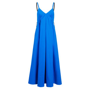 Barker Sleeveless Midi Dress In Stretch Poplin