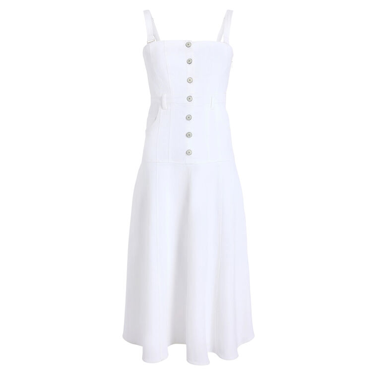 Veena Removable Strap Denim Dress image number null