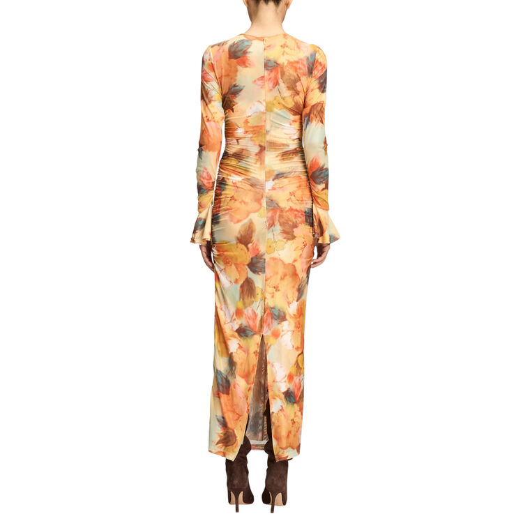 Long Sleeve Watercolor Floral Neriah Dress image number null