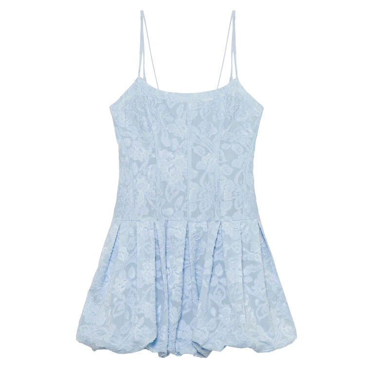 Fifi Sleeveless Jacquard Bubble Mini Dress image number null