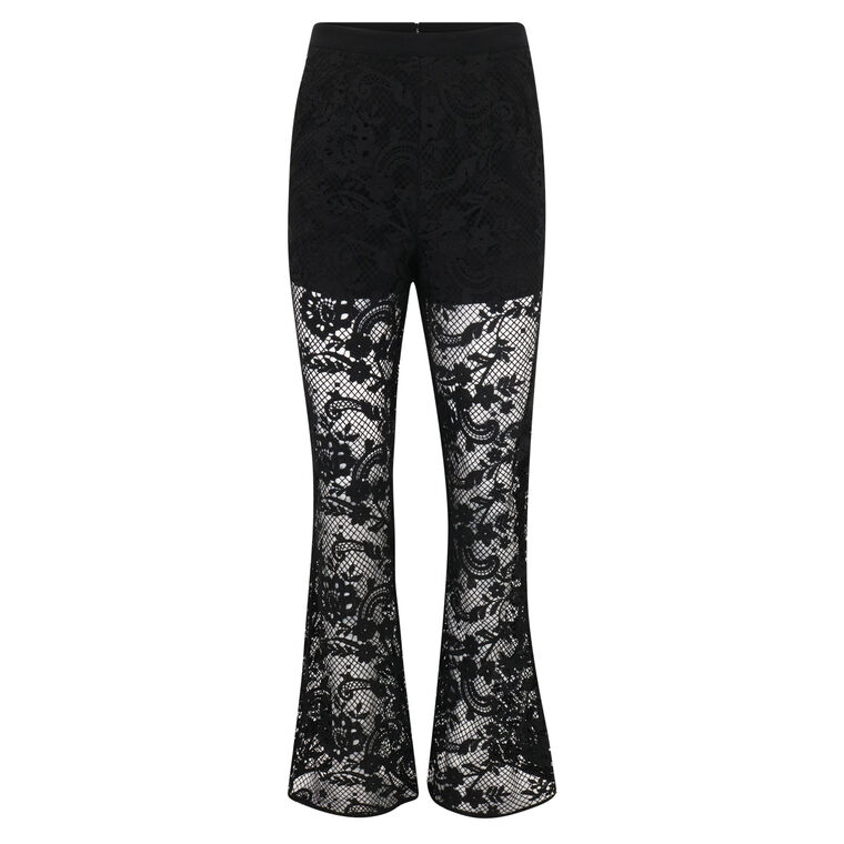 Black Lace Trouser image number null