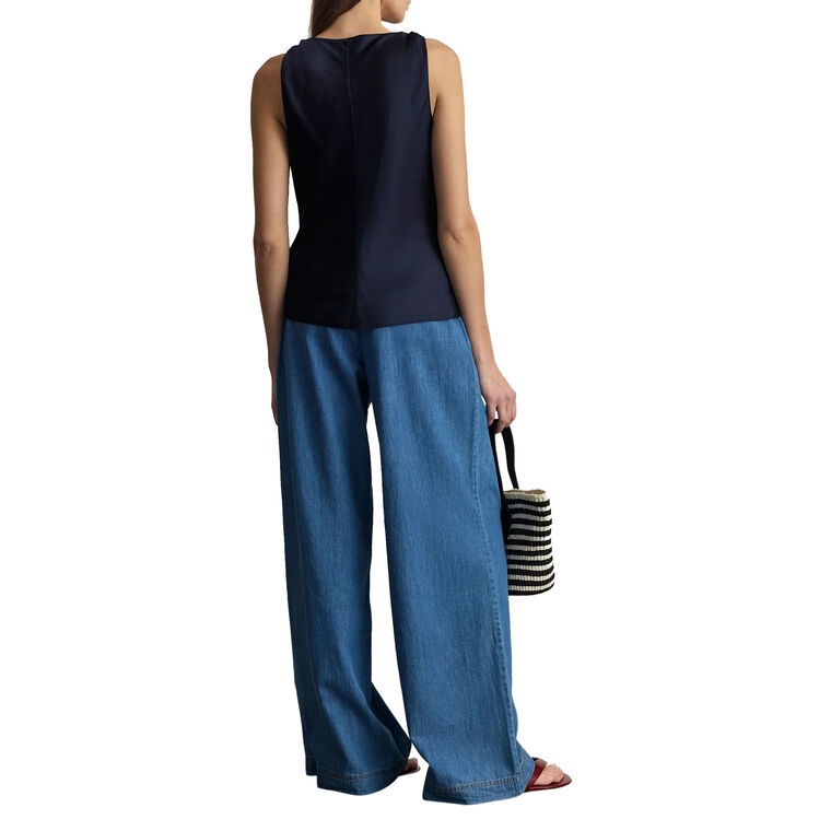 Penny Sleeveless Satin Top image number null