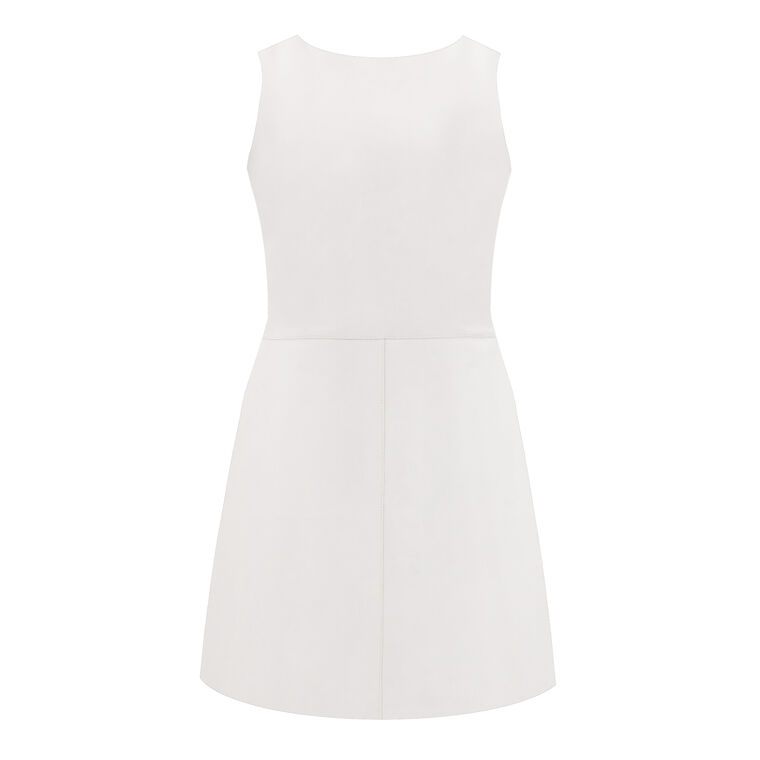 Lozana Sleeveless Reversible Leather Mini Dress image number null