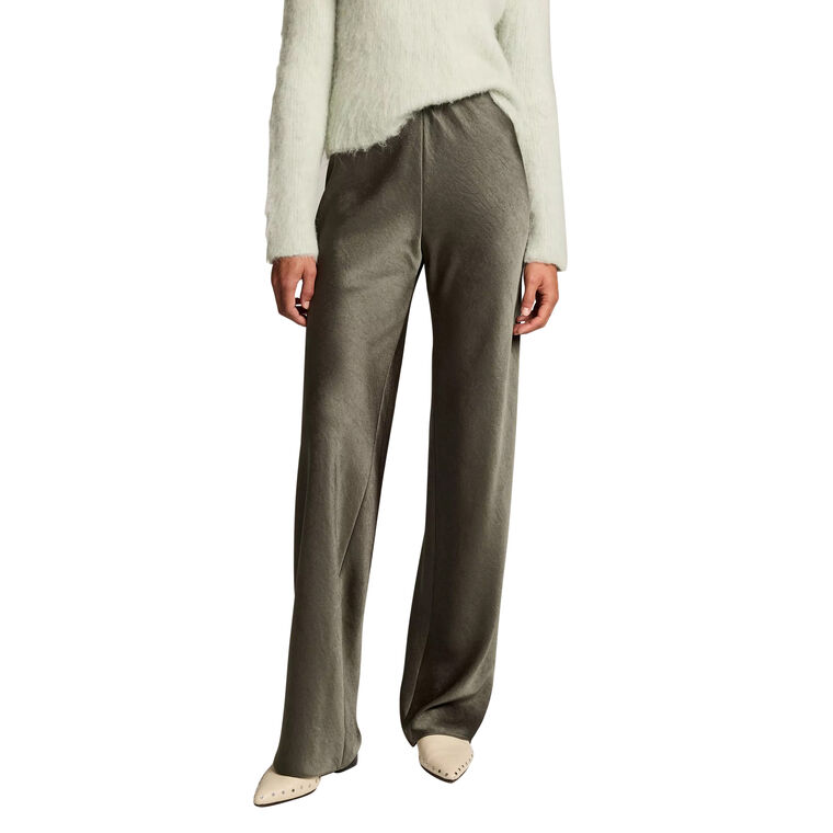 Colette High-Rise Fluid Satin Bias Pant image number null