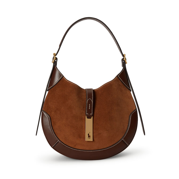 Polo ID Italian Suede Small Shoulder Bag image number null
