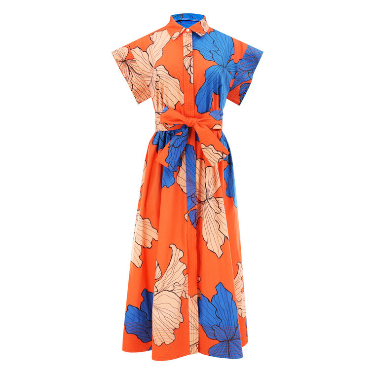 Belted Shirt Dress image number null