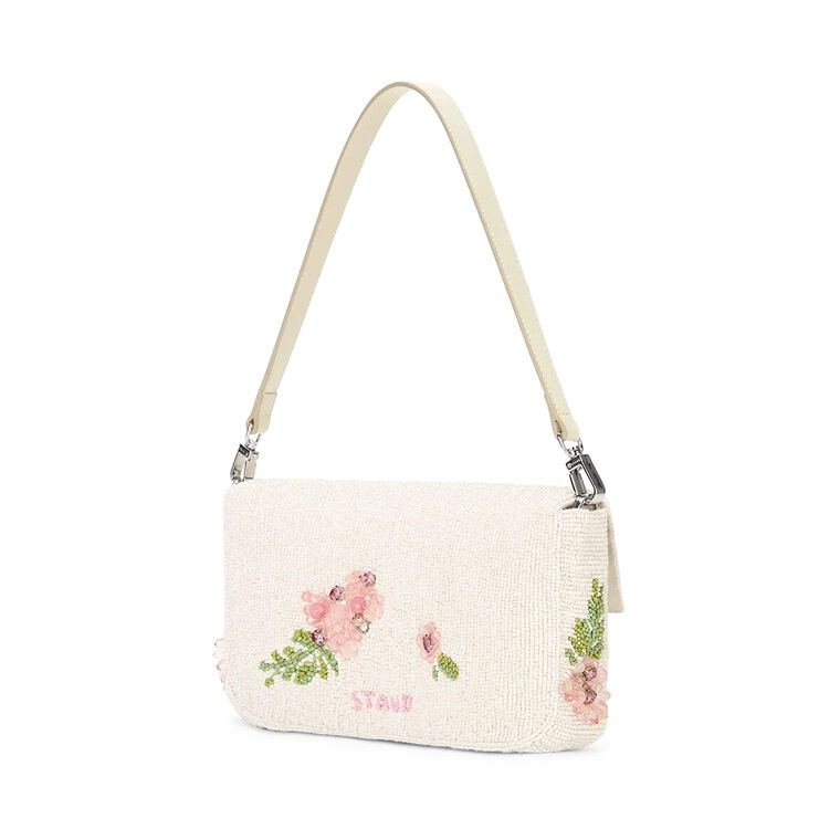Timmy Beaded Shoulder Bag With Removable Strap image number null