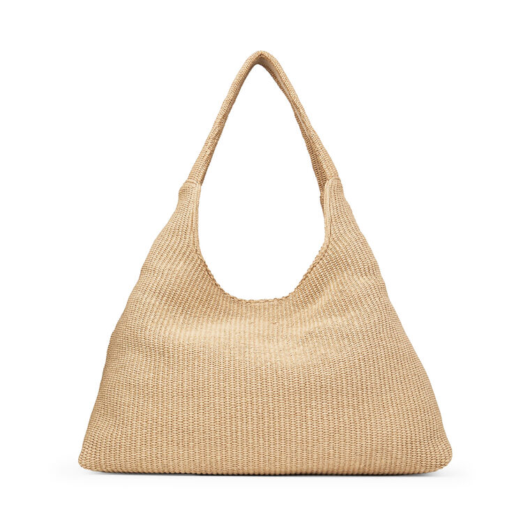 Beach Diamond Large Raffia Shoulder Bag image number null