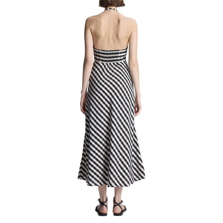 Diane Halterneck High-Low Maxi Dress image number null